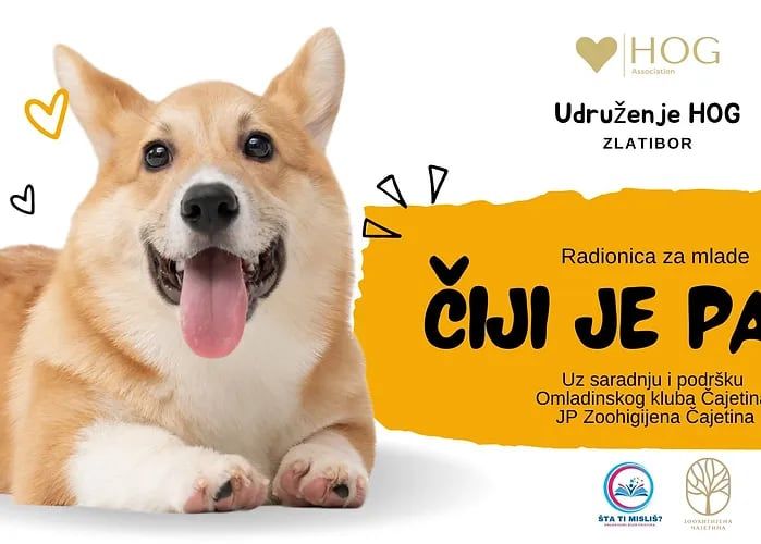 Plakat radionice „Čiji je pas?”